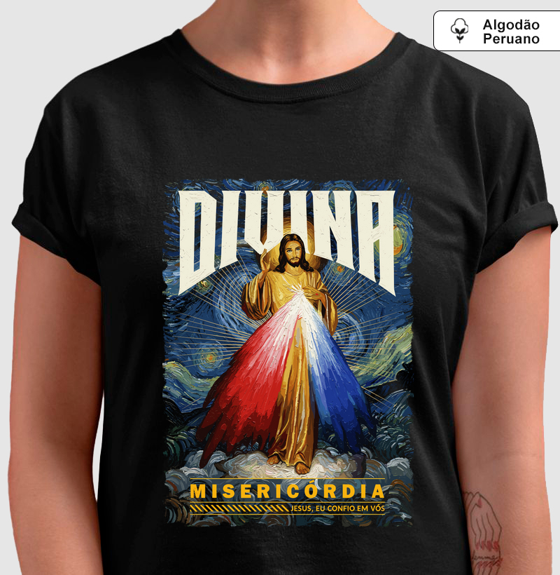 Divina Misericórdia - Algodão Peruano
