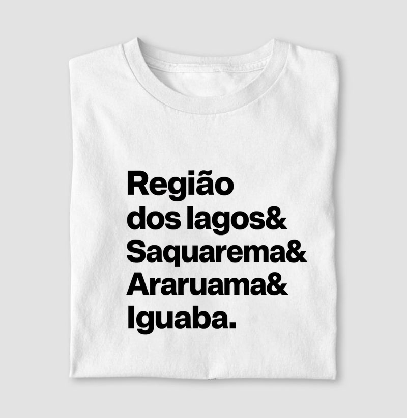 Camisetas - Região dos Lagos