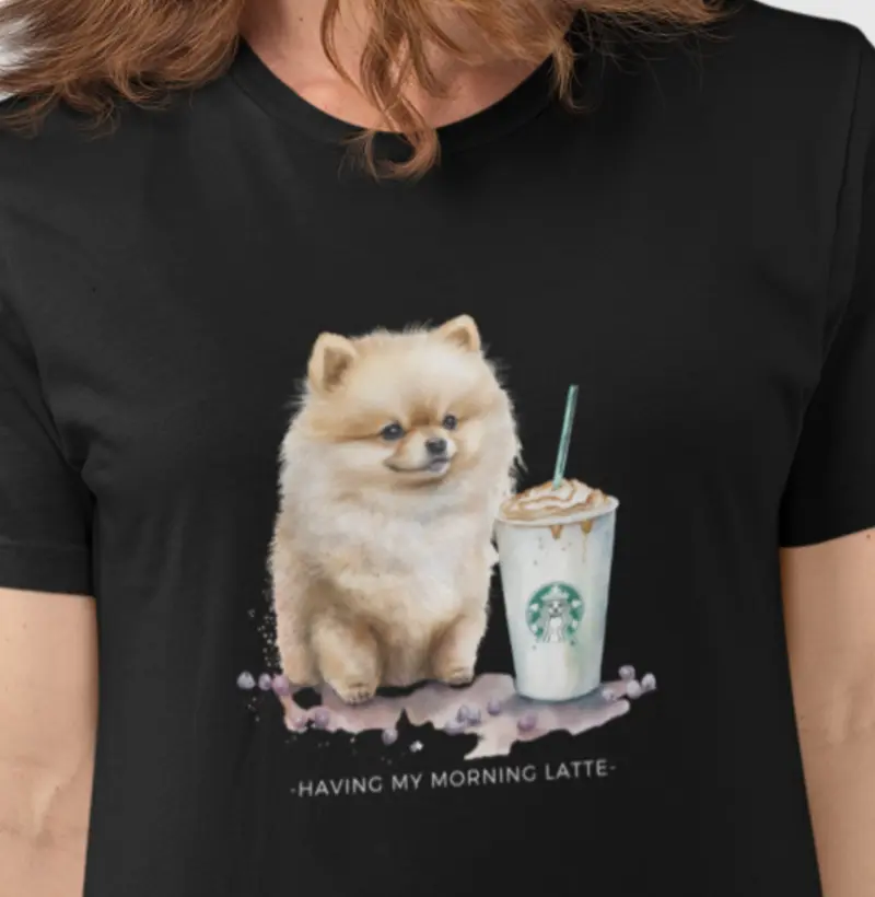 Morning Latte and Pomeranians