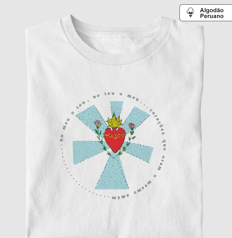 corações que oram o mesmo amém. com a frase