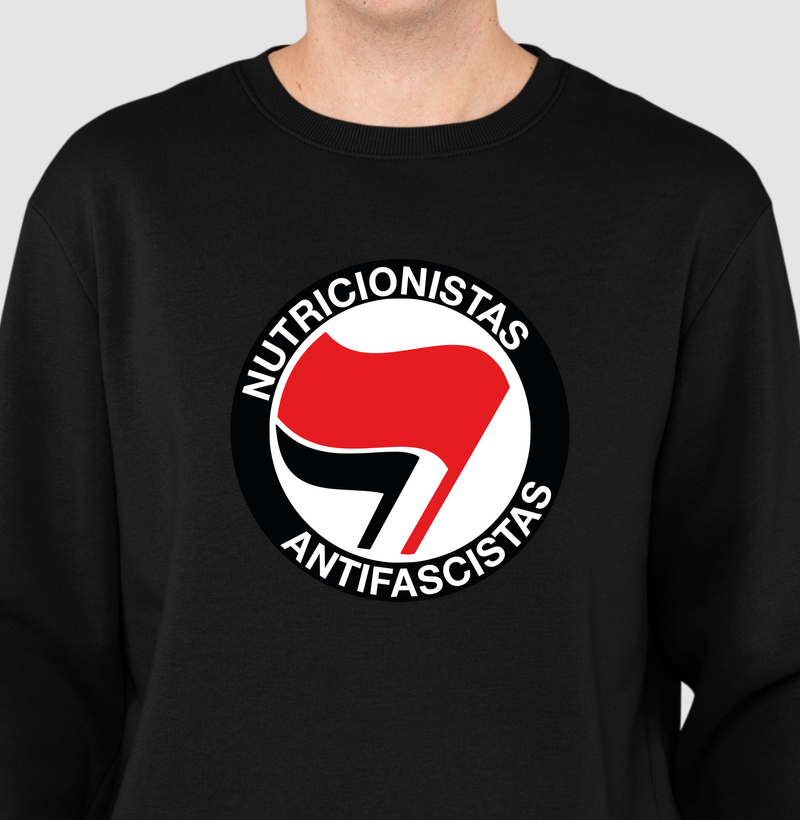 NUTRICIONISTAS ANTIFASCISTAS - Suéter Moletom