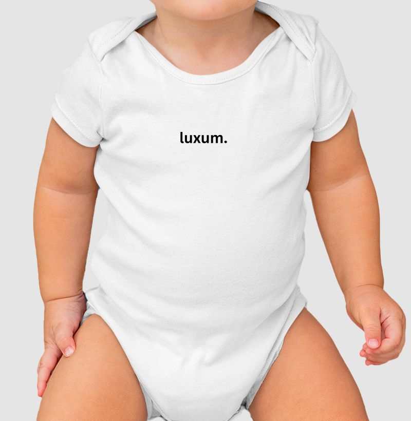 Body Infantil Estampa Luxum Minimalista