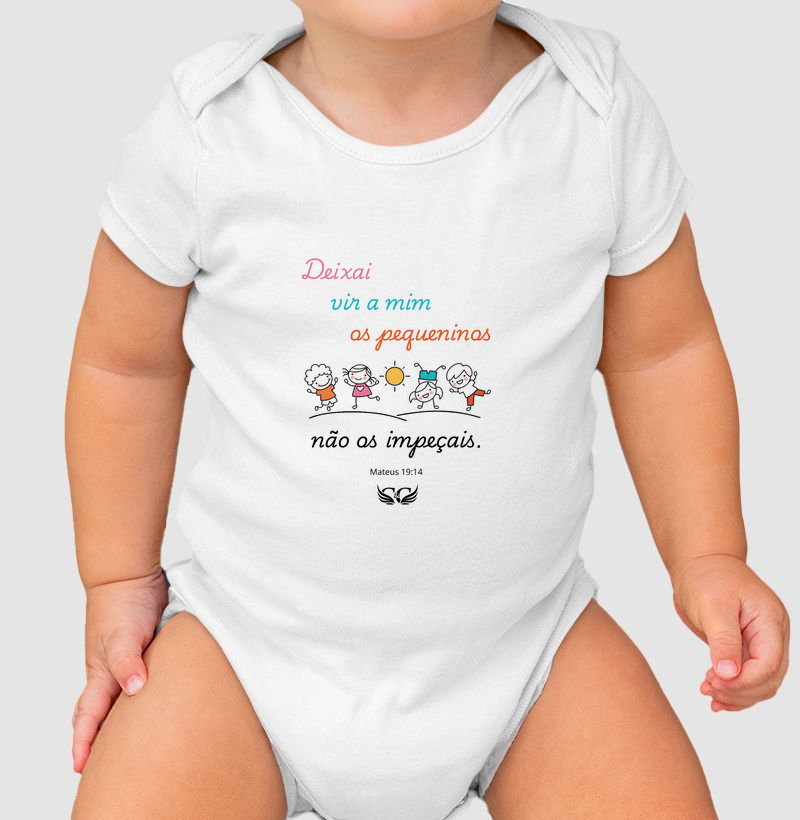  Body Bebê Deixai vir a mim os pequeninos.