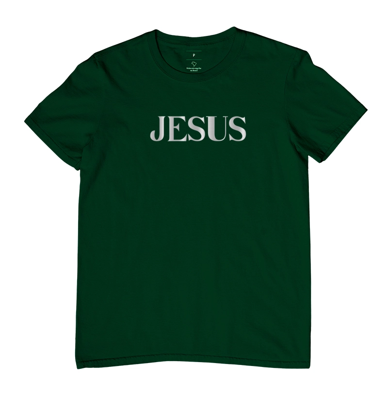 Masculina Jesus em Prateado