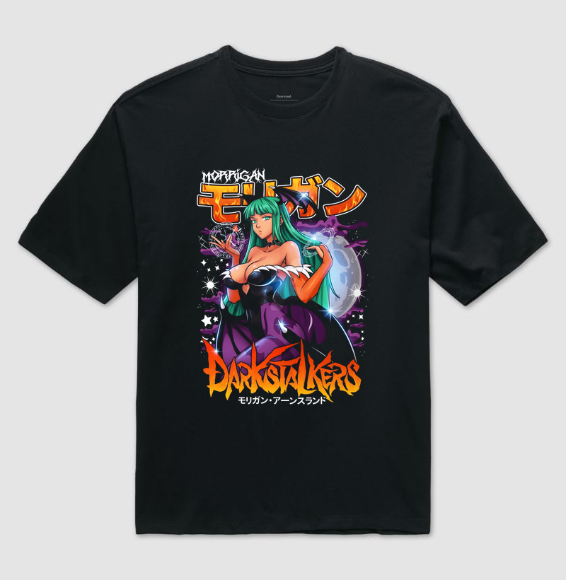 Morrigan - Darkstalkers - Camiseta Oversized