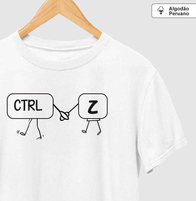Camiseta Algodão Peruano CTRL+Z