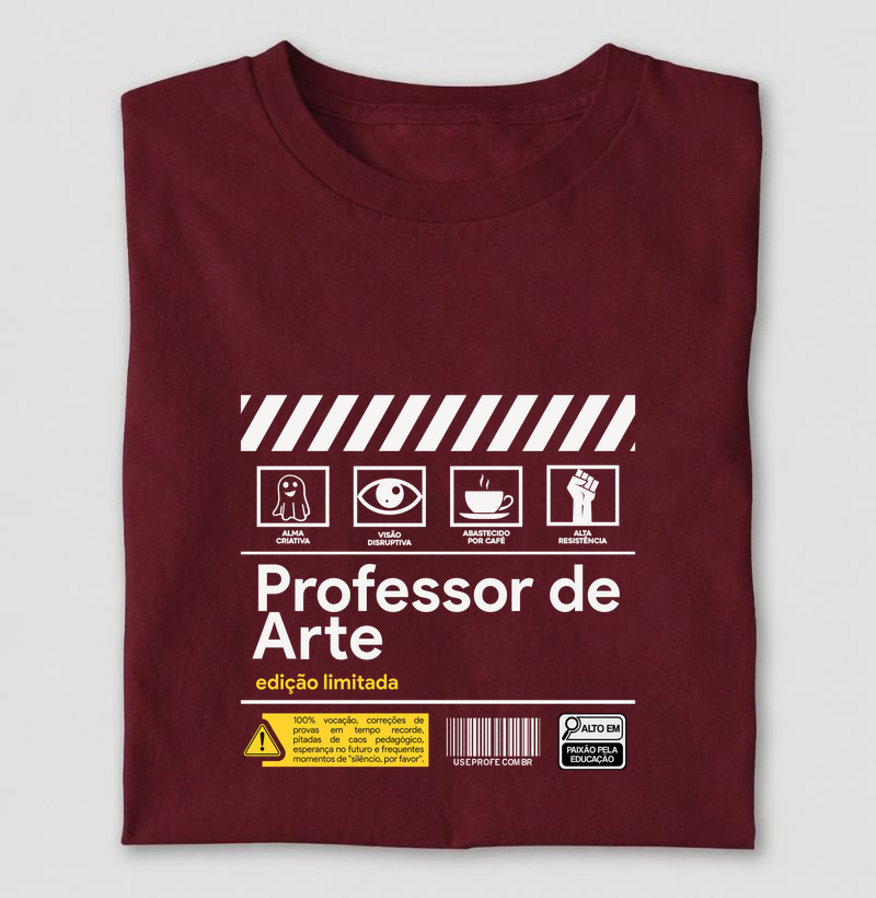 Professor de Artes - Rótulo