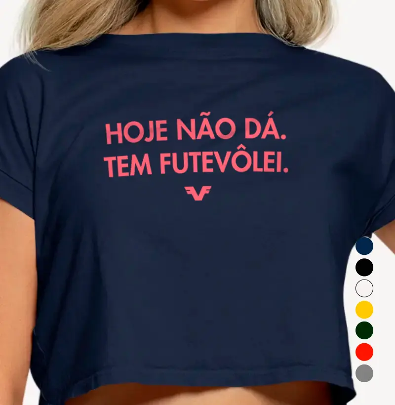 Cropped Hoje não dá. Tem Futevôlei