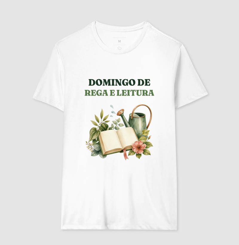 Camiseta Domingo de Rega e Leitura
