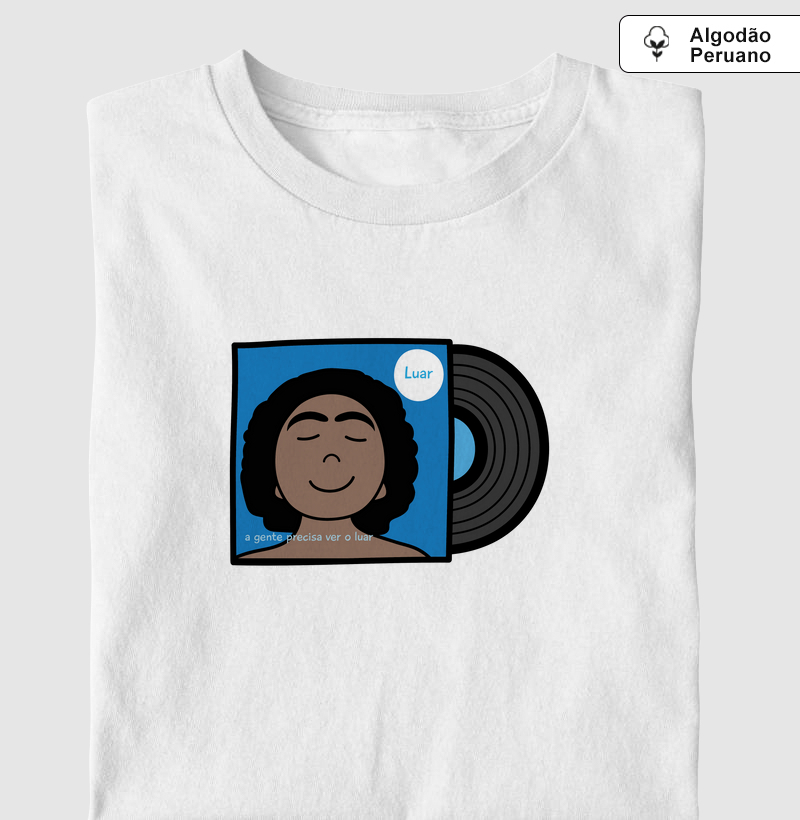 Camiseta Algodão Peruano Inspiração Gilberto Gil - Luar
