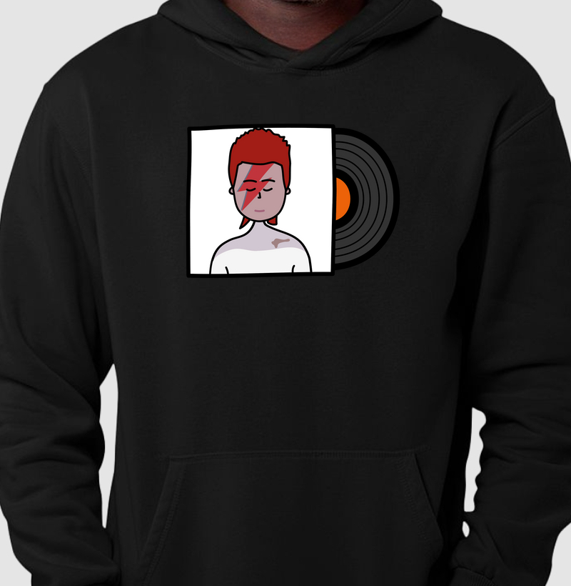 Hoodie Moletom Inspiração David Bowie