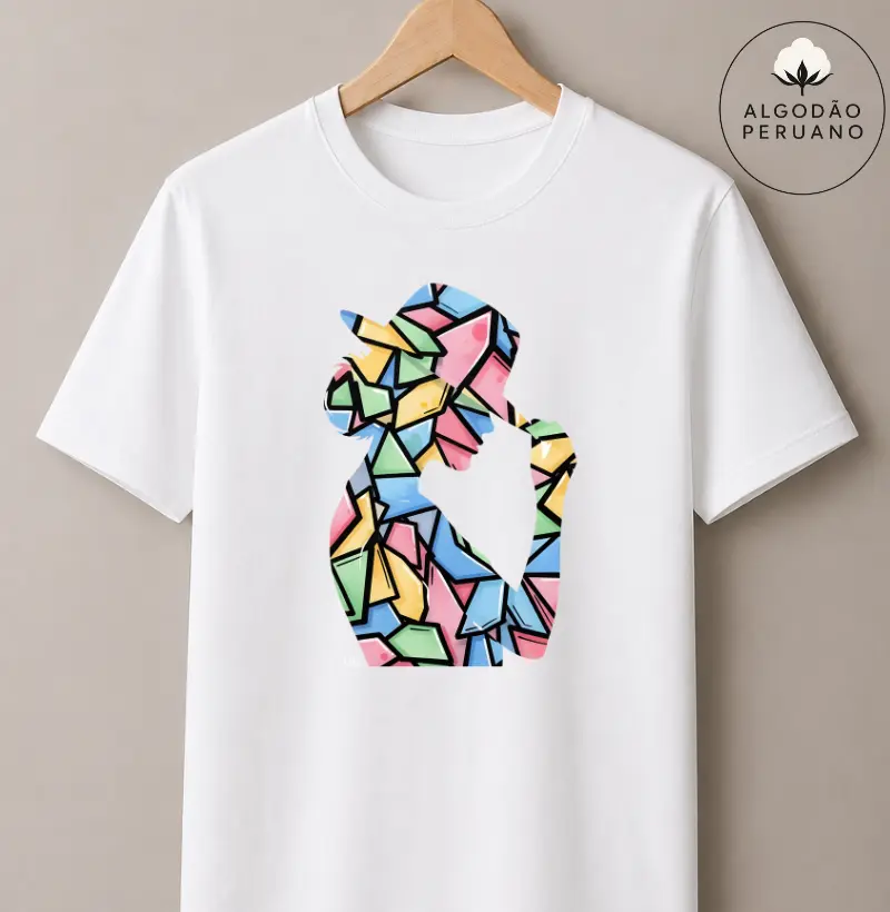 Camiseta Algodão Peruano - Vitral Urbano 