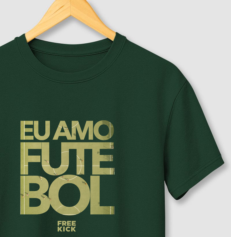 CAMISETA FREE KICK EU AMO FUTEBOL