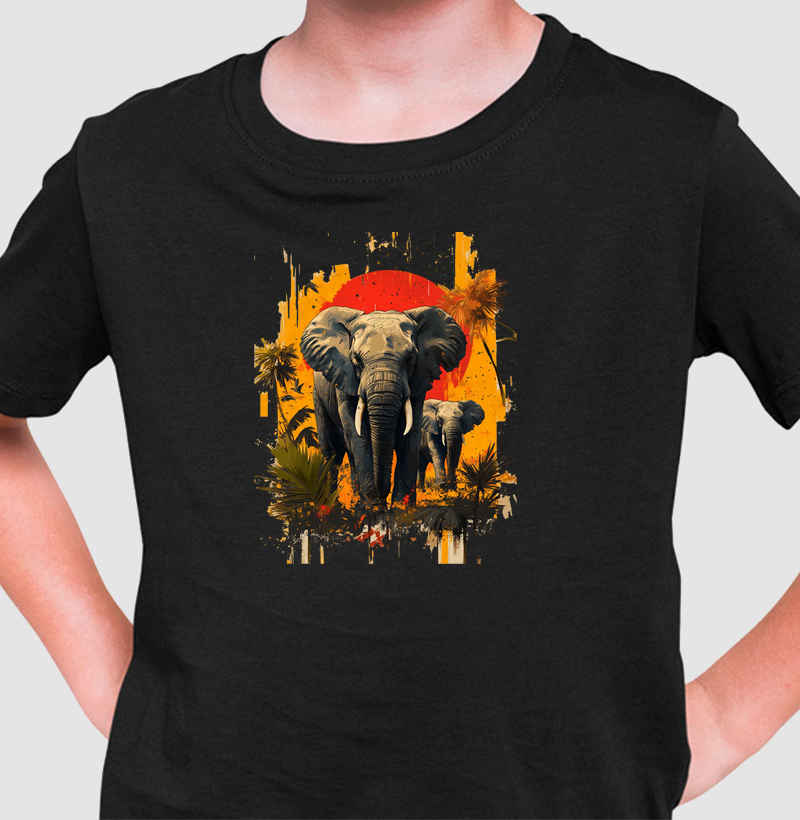 Camiseta Kids Elefantes
