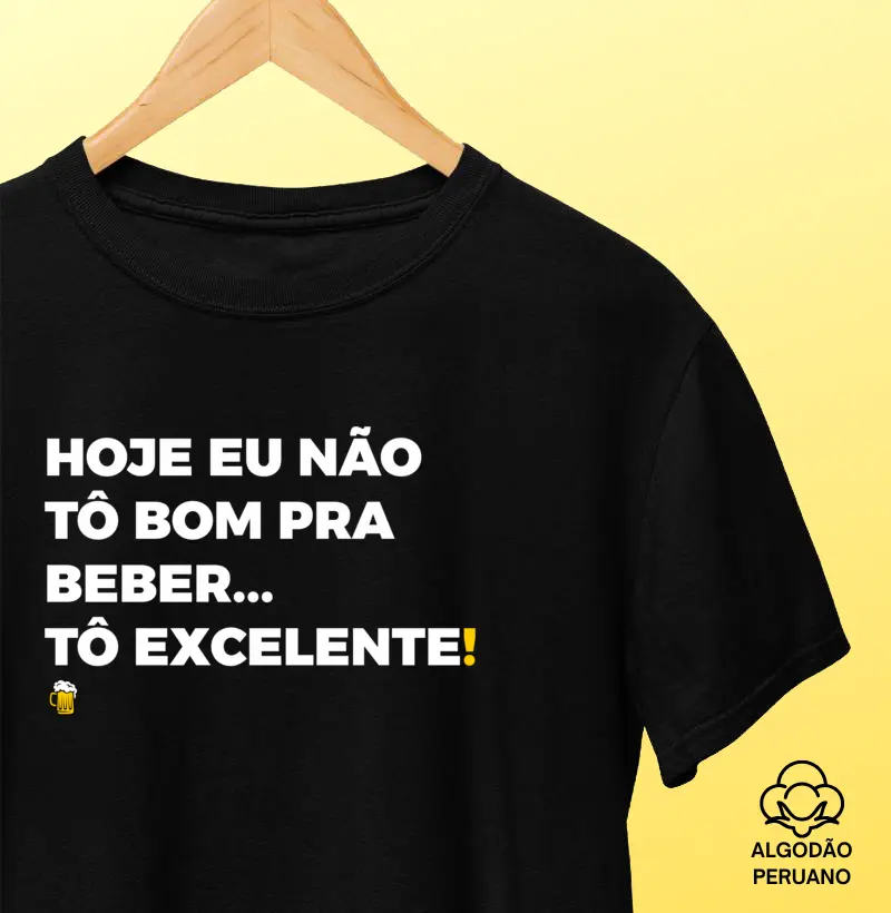 Bom pra Beber - Camiseta Algodão Peruano