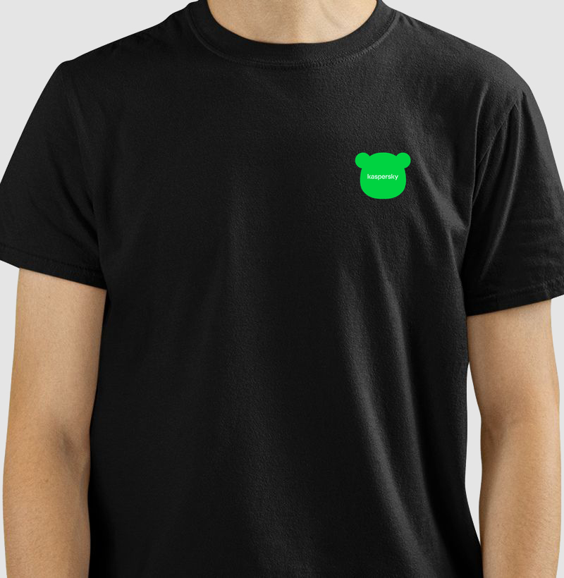 Midori com logo Kaspersky - Camiseta