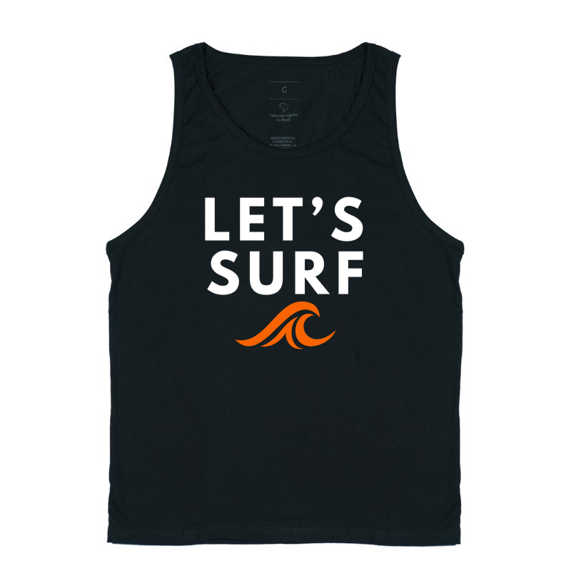 Camiseta Let’s Surf – Onda Minimalista