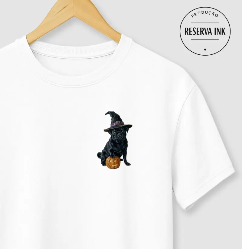 Pug Preto - Halloween