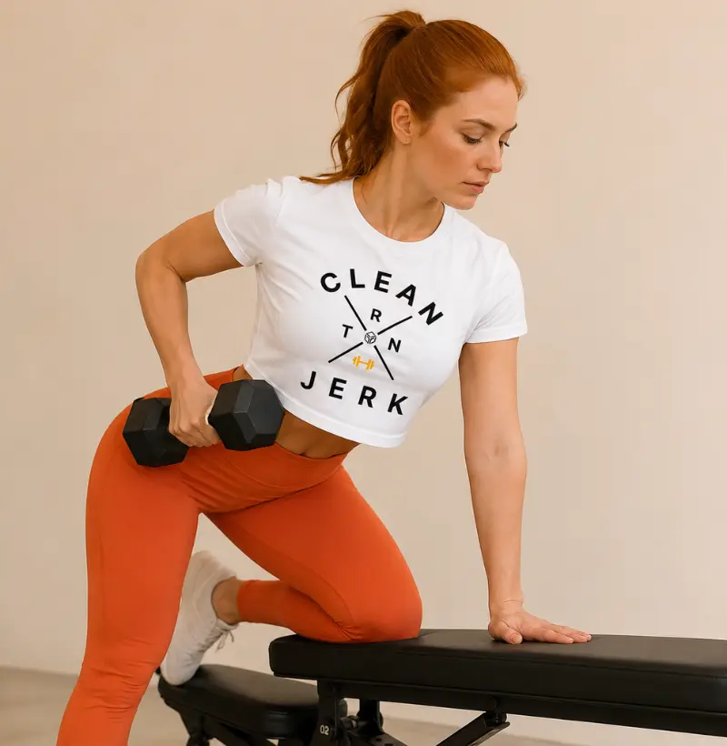 Cropped CLEAN & JERK – TRN | Cropped Fitness Feminino para CrossFit e Academia.