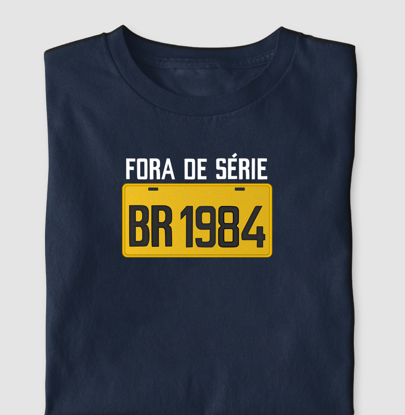 Placa Amarela Grande - Fora de Série 1984