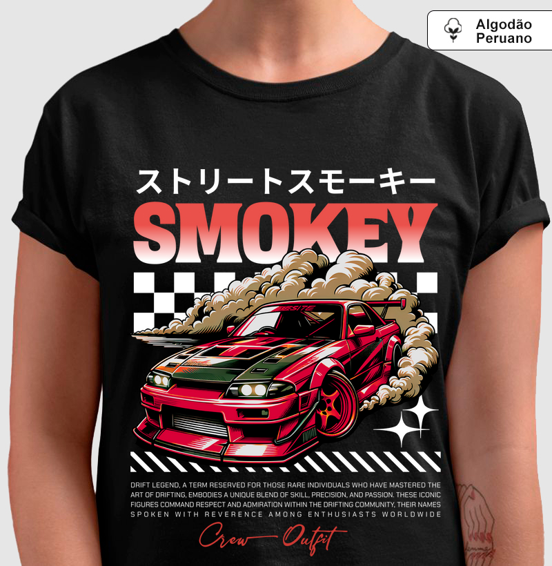 Camiseta Algodão Peruano - Smokey Drift