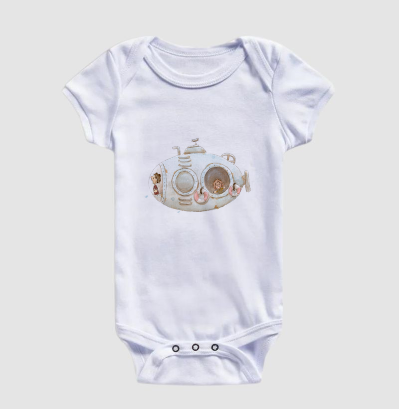 Body Infantil Viagem Submarina