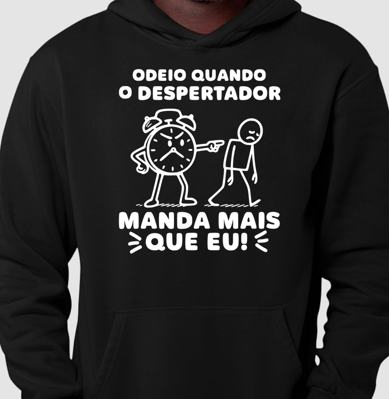 Odeio quando o despertador manda mais que eu!