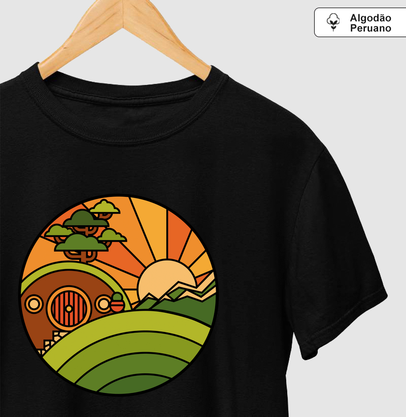 Camiseta Algodão Peruano O Lar de um Pequeno Valente - Camiseta Algodão Peruano