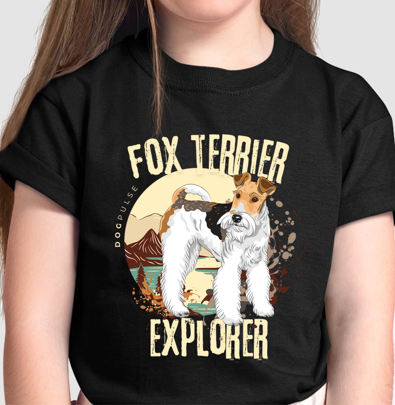 Camiseta Infantil Dog Pulse Fox Terrier Explorer – Bold Spirit