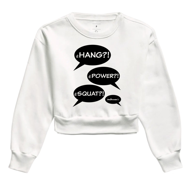 Cropped moletom É Hang! 