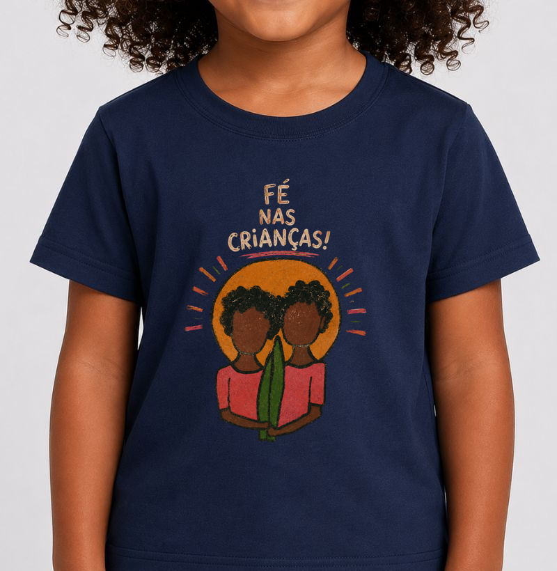 Camiseta Infantil Fé nas crianças - Camiseta Infantil