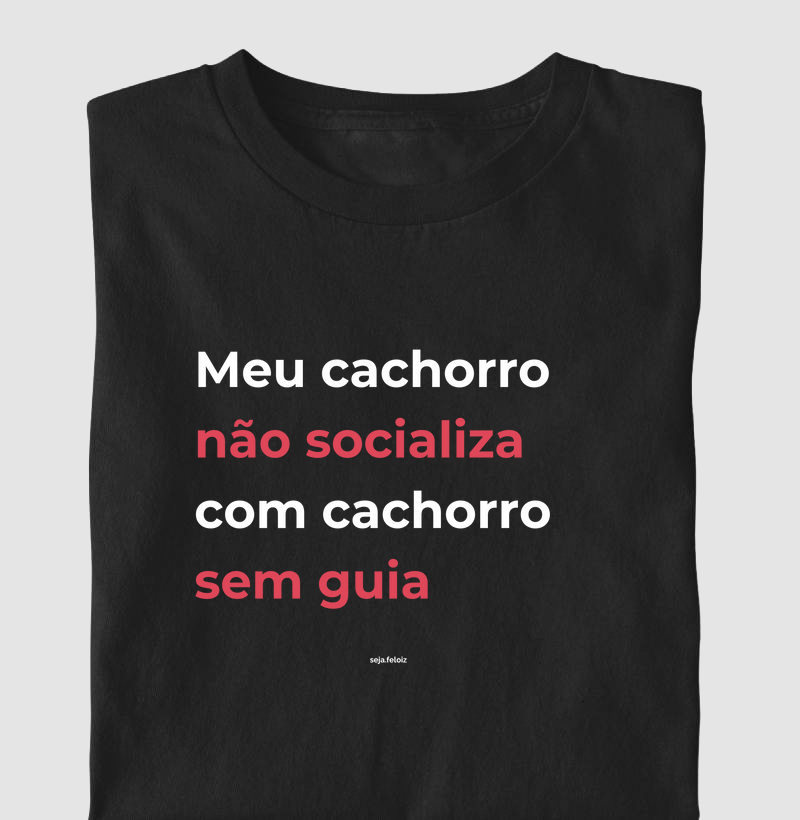 Meu cachorro não socializa com cachorro sem guia