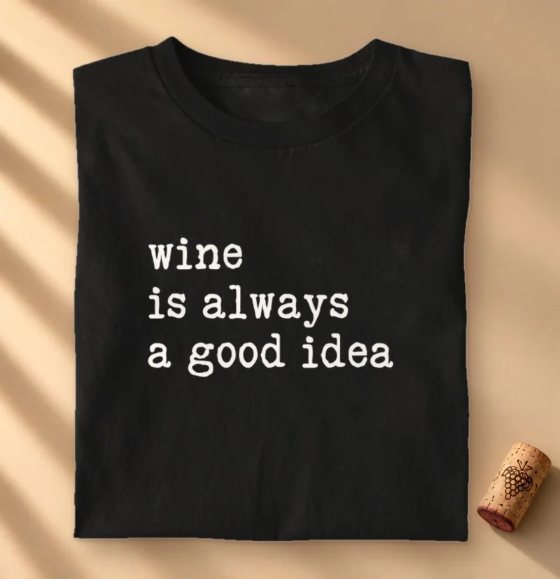 Camiseta Vinho - Wine is Always a Good Idea