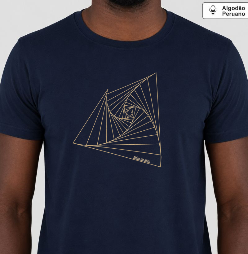 Além de KMs - Além de Escadas - Camiseta Algodão Peruano