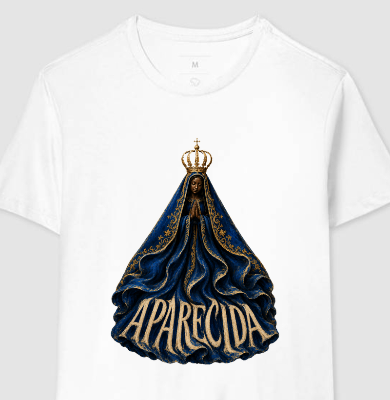 Nossa Senhora Aparecida — Manto Azul - Camiseta