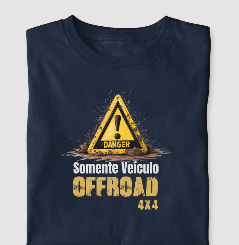 Perigo Somente veiculo offroad