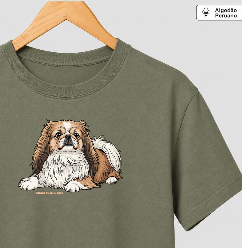Pequinês - Camiseta Algodão Peruano
