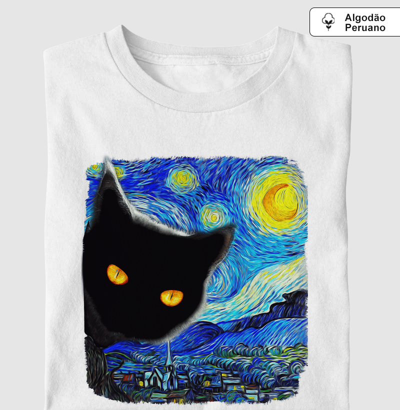 Gato na Noite Estrelada