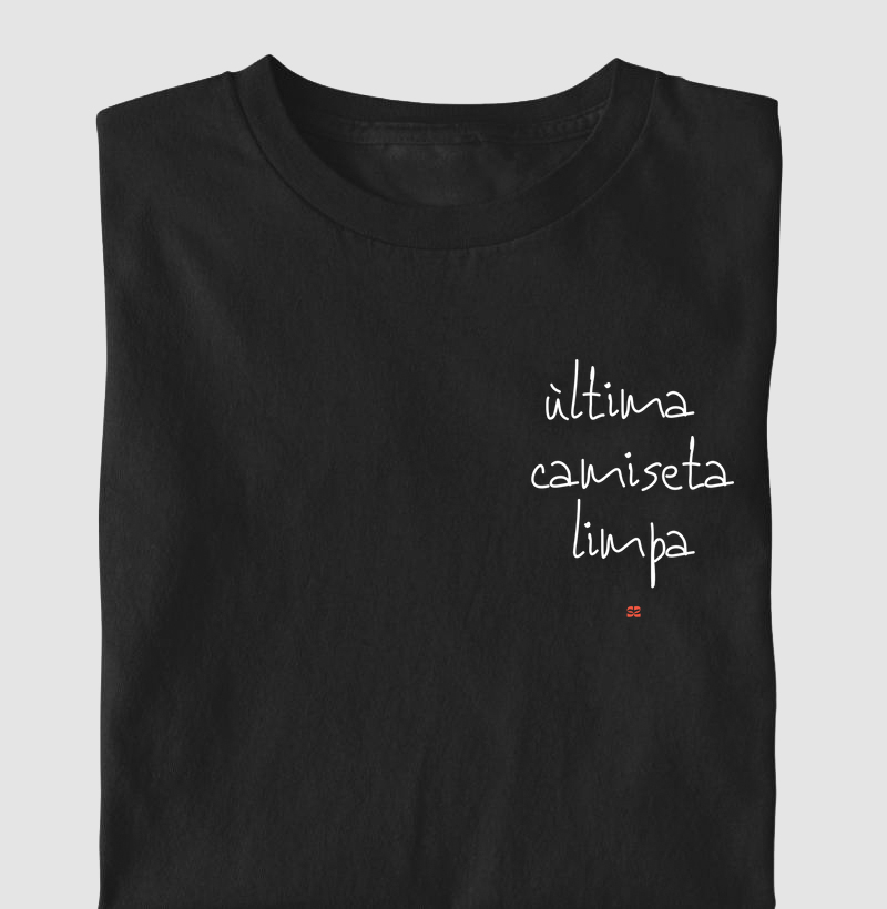 Última camiseta limpa