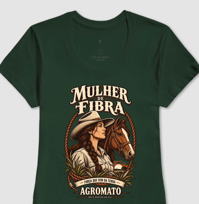 Camiseta Mulher de Fibra