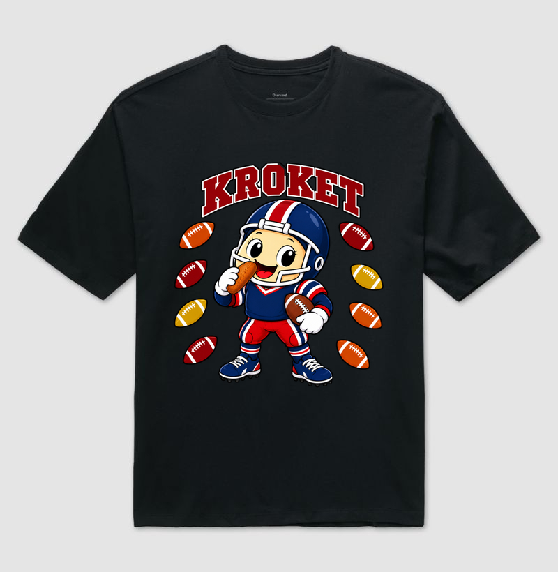 Egg Kroket - Futebol Americano  - Camiseta Oversized
