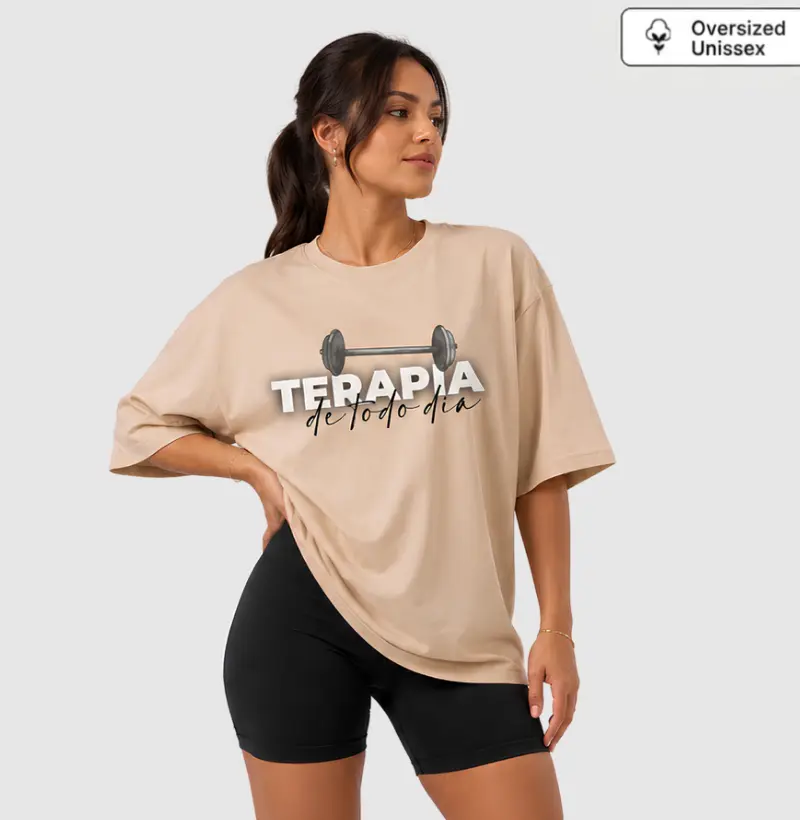 Camiseta Oversized Terapia de Todo Dia