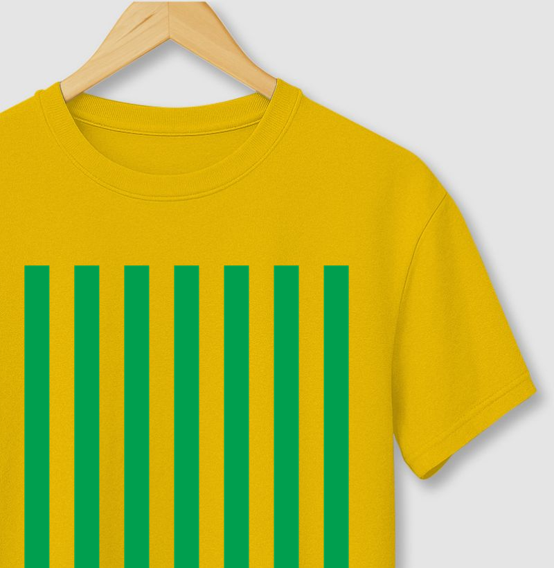 Listras Horizontais - Verde e Amarela