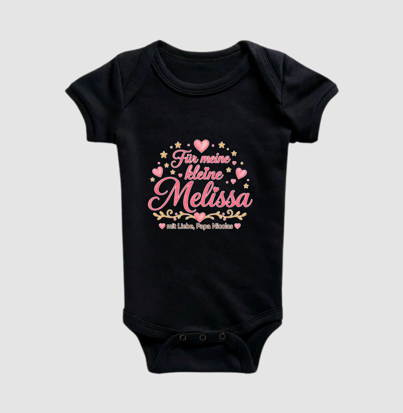 Für meine kleine Melissa – mit Liebe, Papa Nicolas - Body Infantil