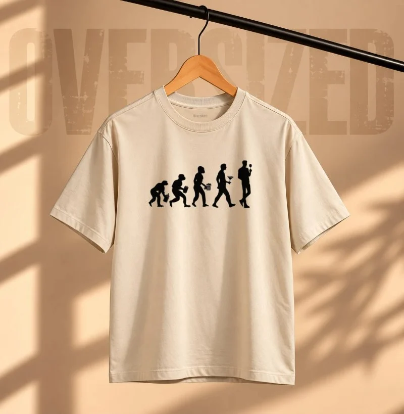 A Evolução do Homem - Camiseta Oversized