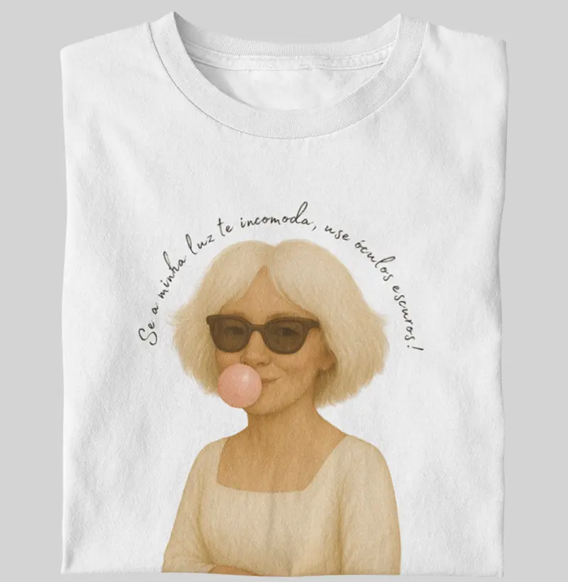 Se a minha luz te incomoda, use óculos escuros! (Prateada)