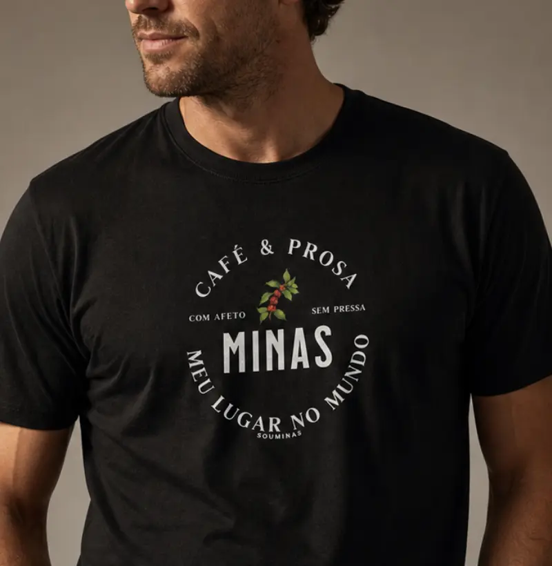 Minas Meu Lugar no Mundo | Algodão Peruano - Camiseta Algodão Peruano