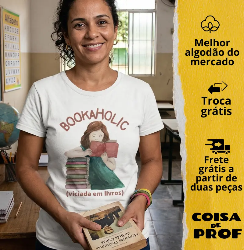 Camiseta Viciada em Livros