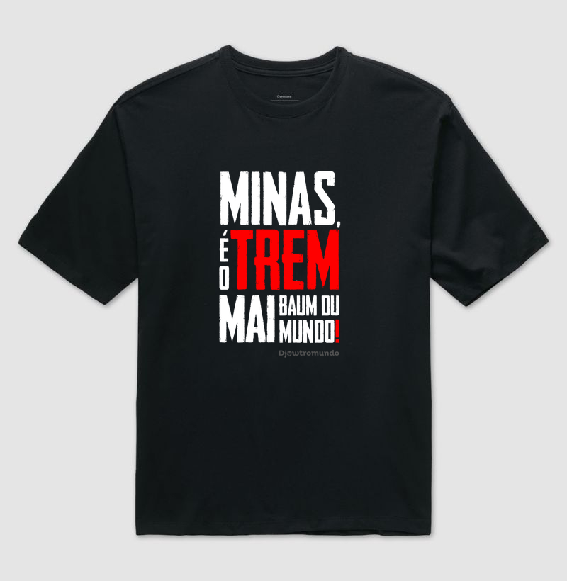 DJOWTROMUNDO® — TREM - Camiseta Oversized
