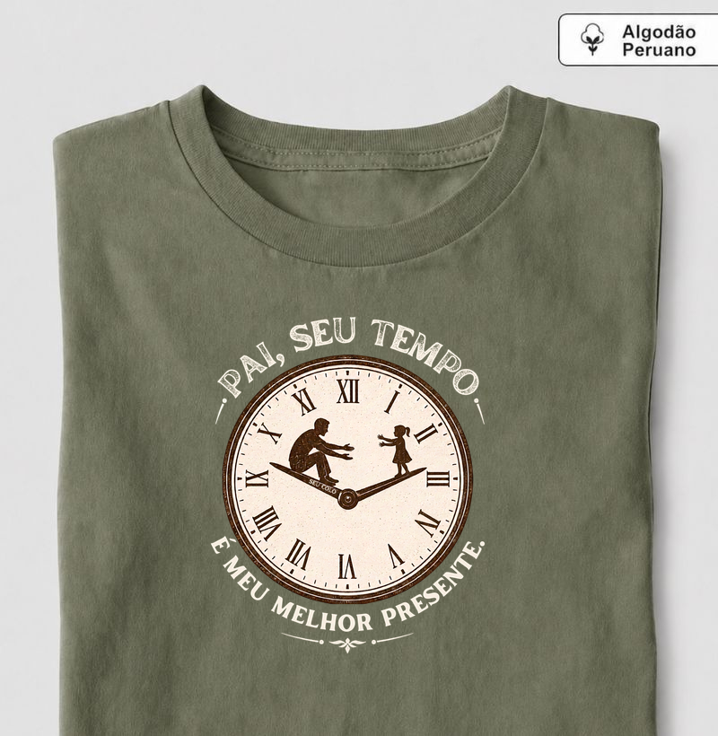 Pai, seu tempo é meu melhor presente (Pai de menina).